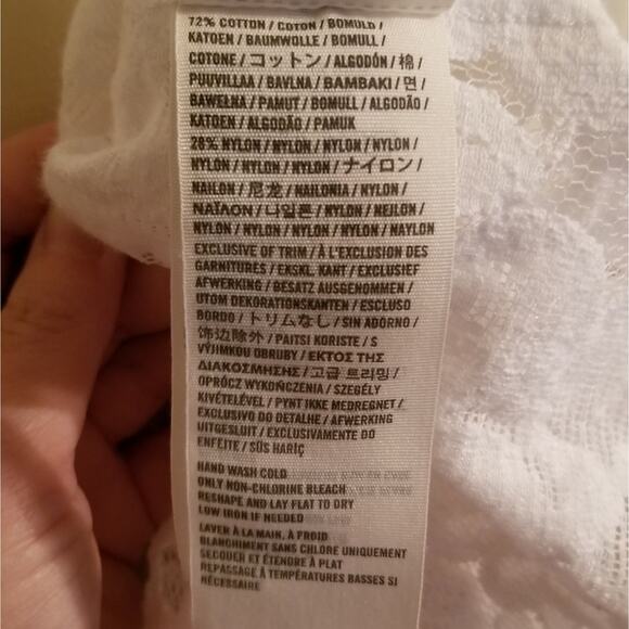 Abercrombie White Lace Top XS - Picture 8 of 8